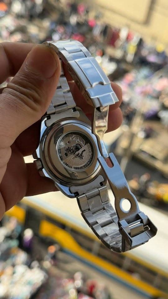 GMT-style watch bracelet and case back